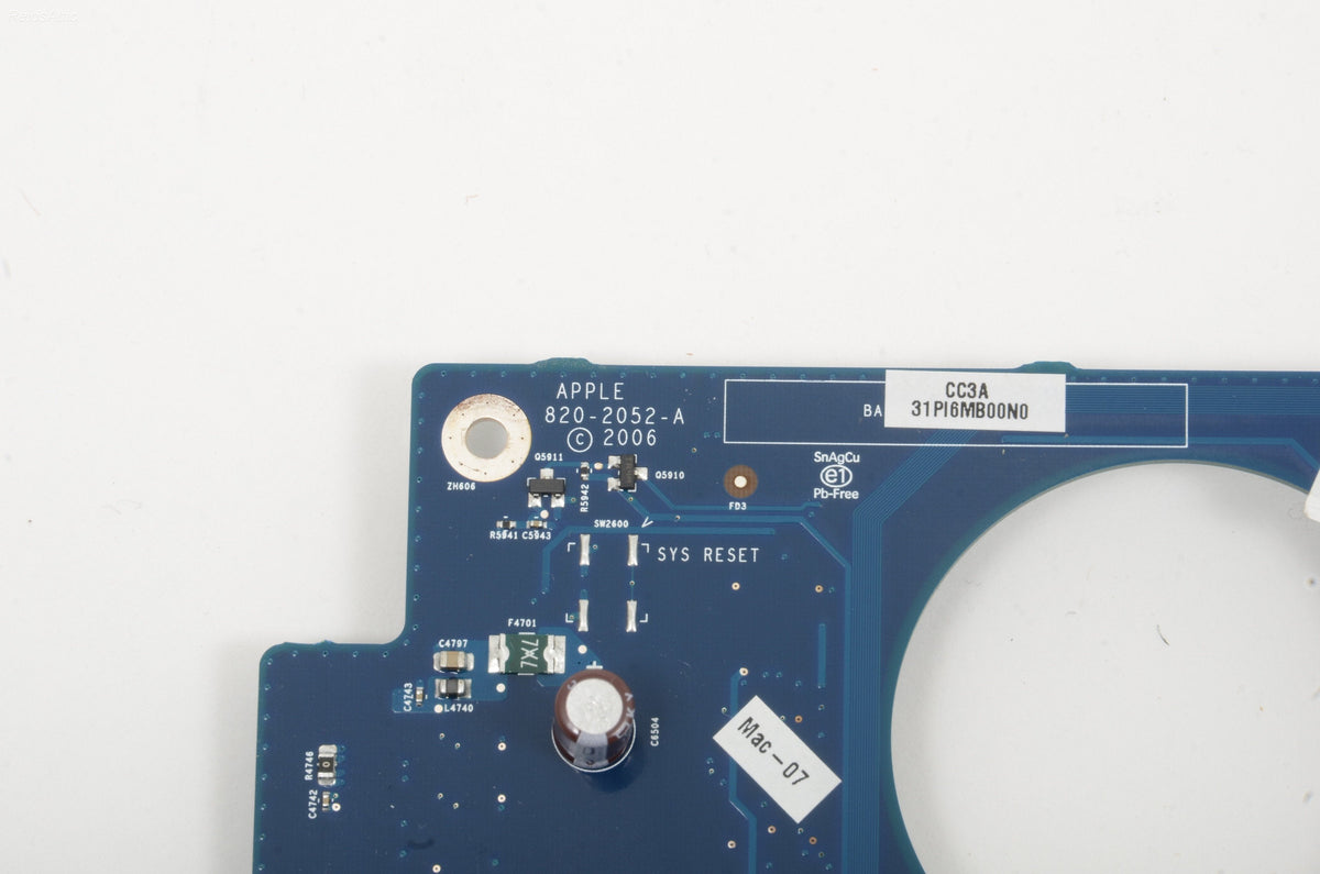 Apple iMac 17" Intel C2D Logic Board 820-2052-A A1208 A1173 661-4105 661-4290