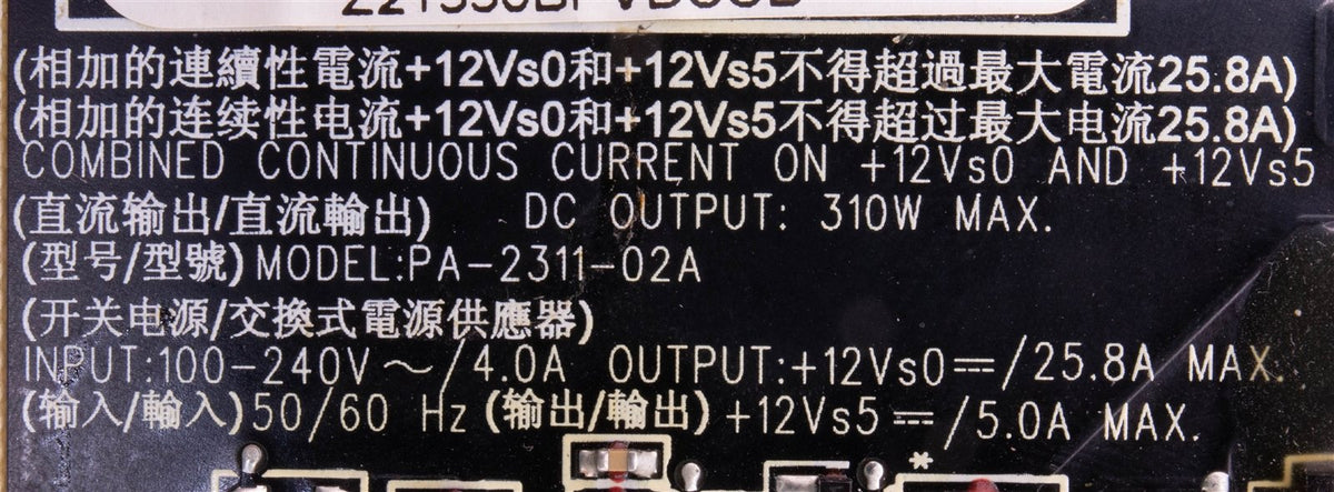 Apple iMac 27" A1312 310 watt Power Supply 614-0446 661-5310 Liteon PA-2311-02A