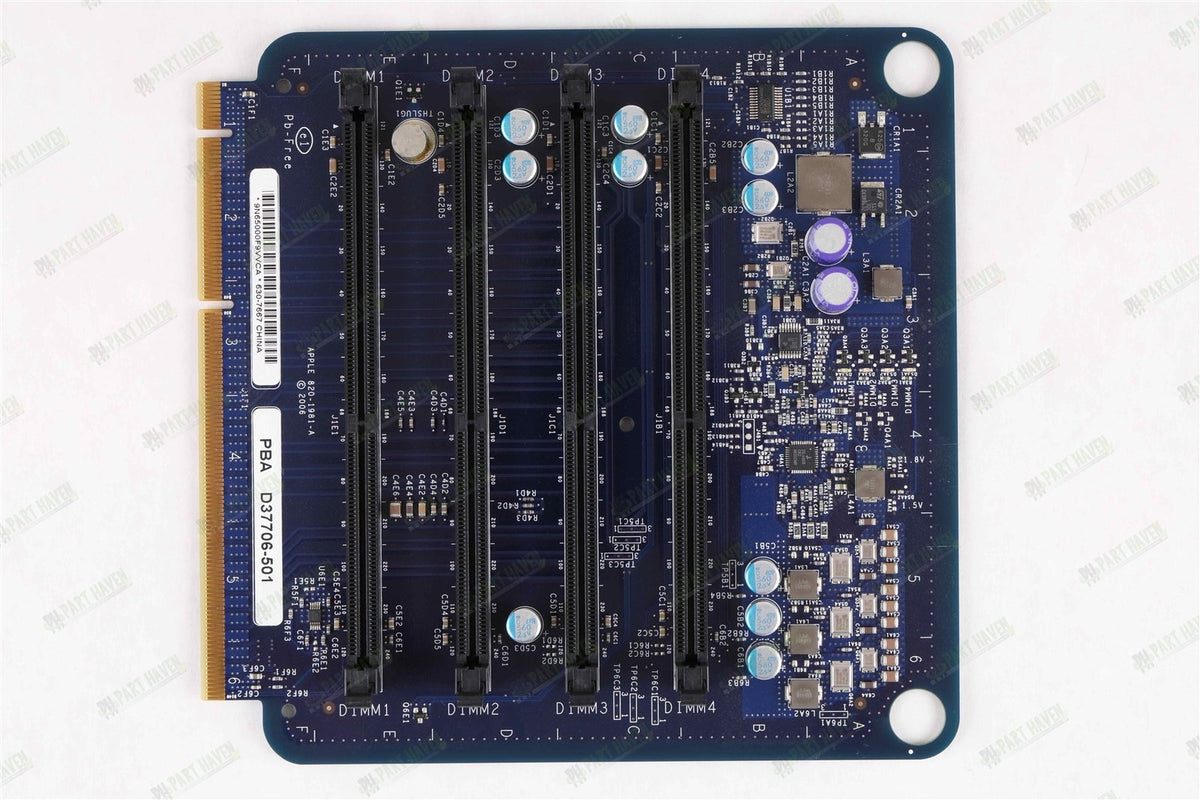 Apple Mac Pro A1186 1,1 820-1981-A 630-7667 Memory Riser Card 922-7695