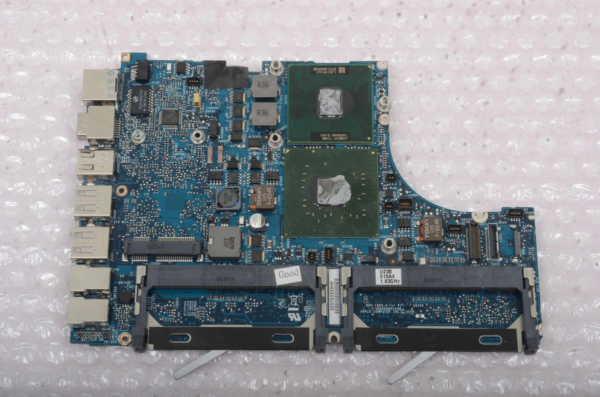APPLE 13&quot; A1181 MACBOOK MA254LL/A 1.83 Core Duo Logic Board T2400 820-1889-A