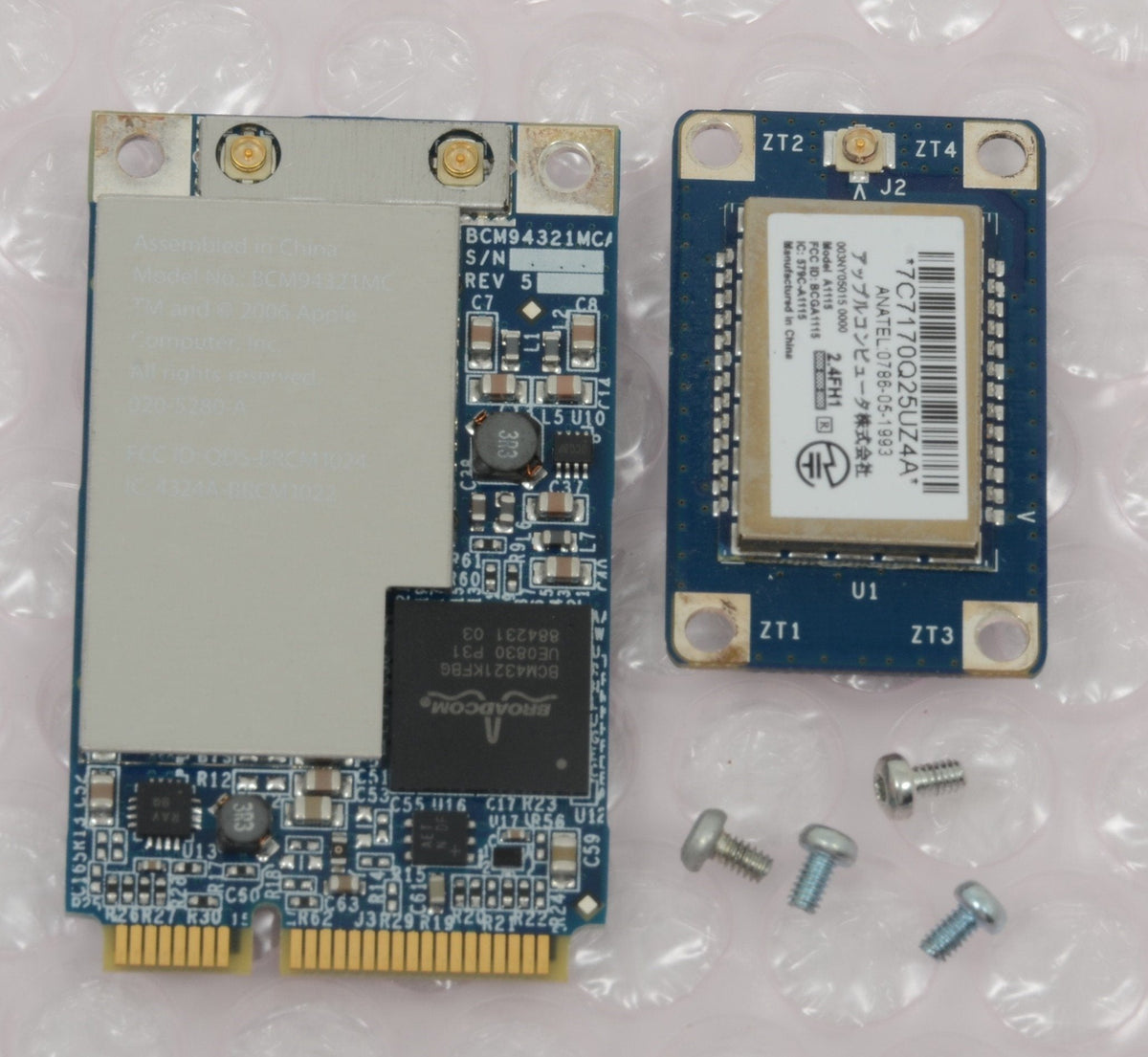 MacPro 2006 / 2008 Wifi 802.11n Bluetooth A1115 A1186 MA688Z/B & MA687Z/A