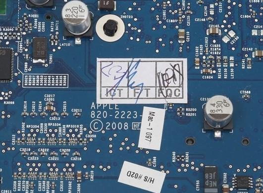 iMac 20" A1224 Early 2008 MB323LL/A Logic Board 2.4 GHz No CPU 661-4674 820-2223