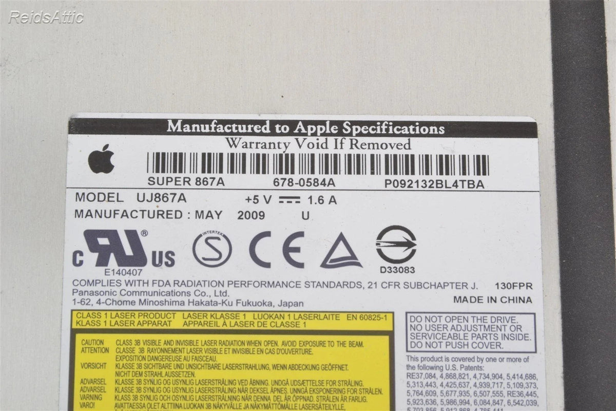 Apple DVD-R/CD-RW Optical Super Drive UJ867 678-0584