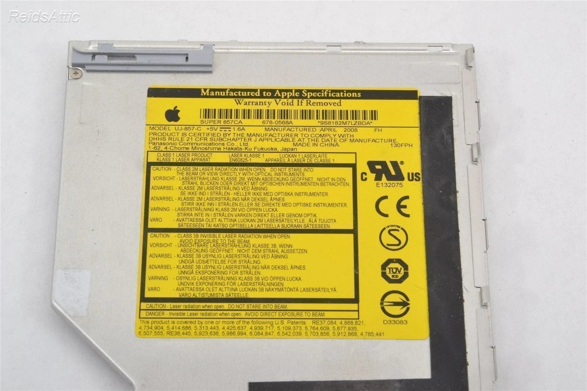 Apple 13" MacBook Optical Super Drive 678-0568 678-0557 678-0558 UJ-857 857CA