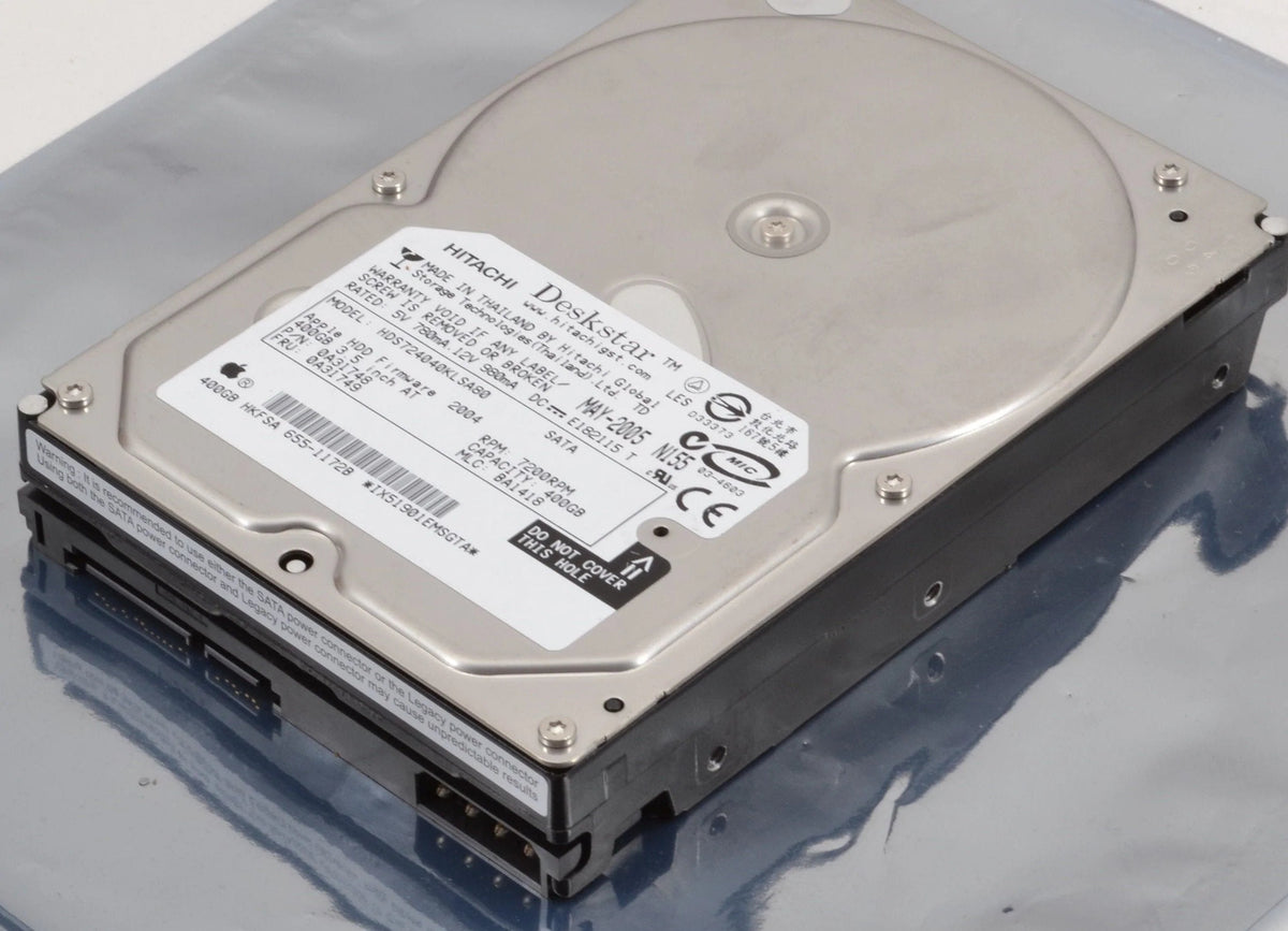 Apple / Hitachi Hard Drive HDS724040KLSA80 7200 RPM 400 GB P/N 655-1172