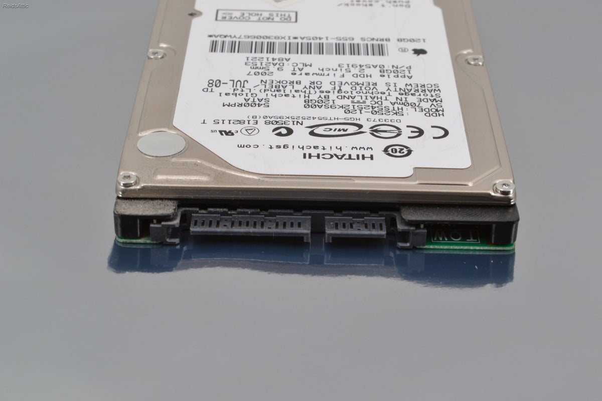Apple / Hitachi 120GB 2.5" SATA hard drive hts542512k9sa00 655-1405