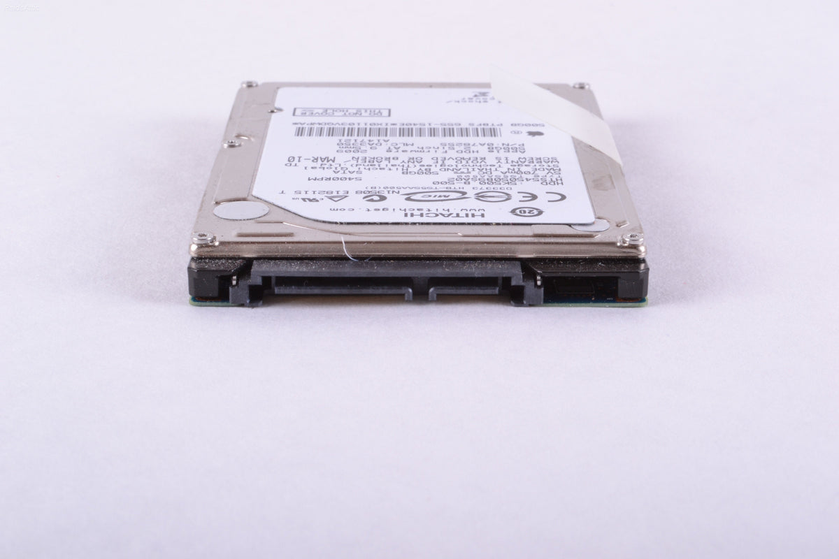 Apple / Hitachi 500GB 2.5" SATA hard drive hts545050B9SA02 655-1540 P/N 5k500