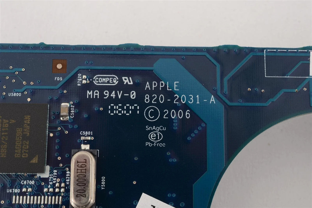 Apple iMac 20" A1207 MA589LL/A 2.16 GHz Late 2006 Logic Board 820-2031 (no CPU)