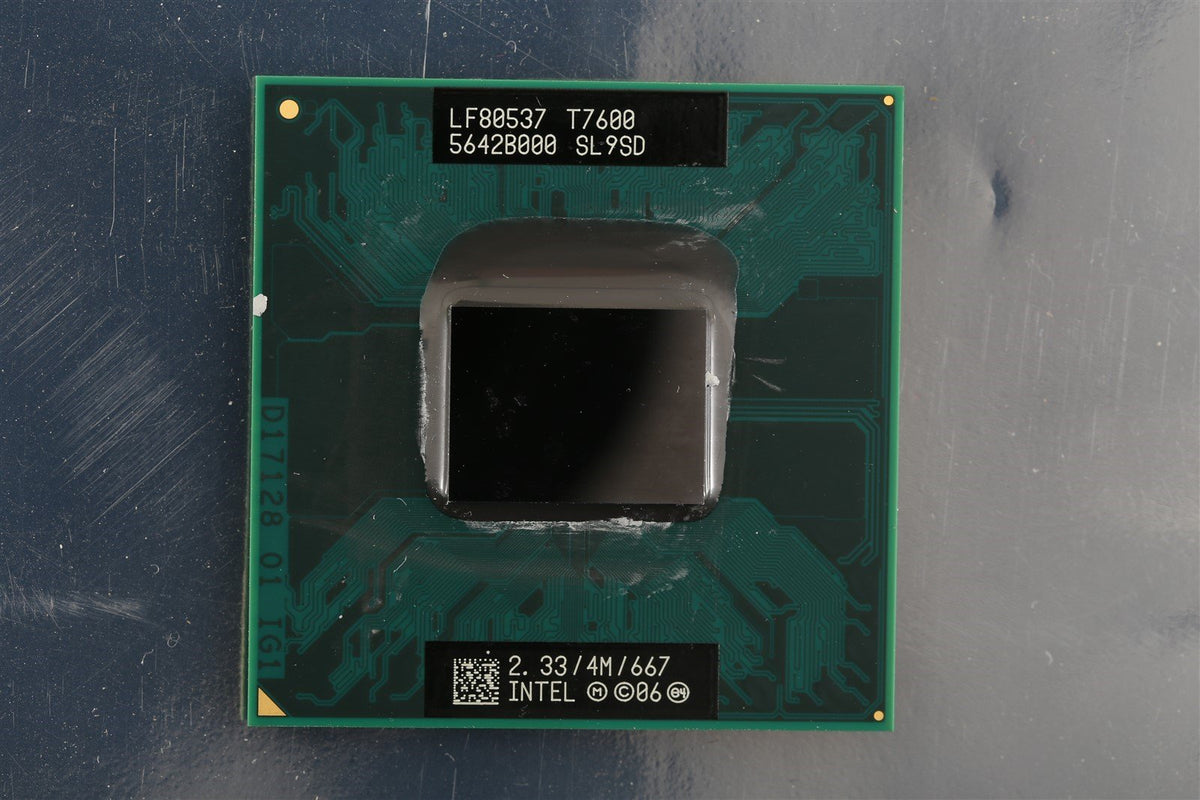 Intel Core 2 Duo T7600 2.33 GHz/4M/667 Processor SL9SD TESTED -CPU only