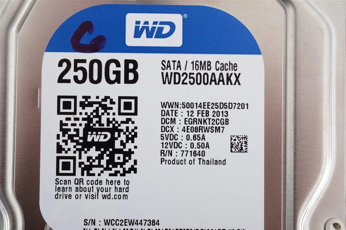 Western Digital WD2500AAKX 250GB SATA 16MB 7200RPM WD Caviar Blue