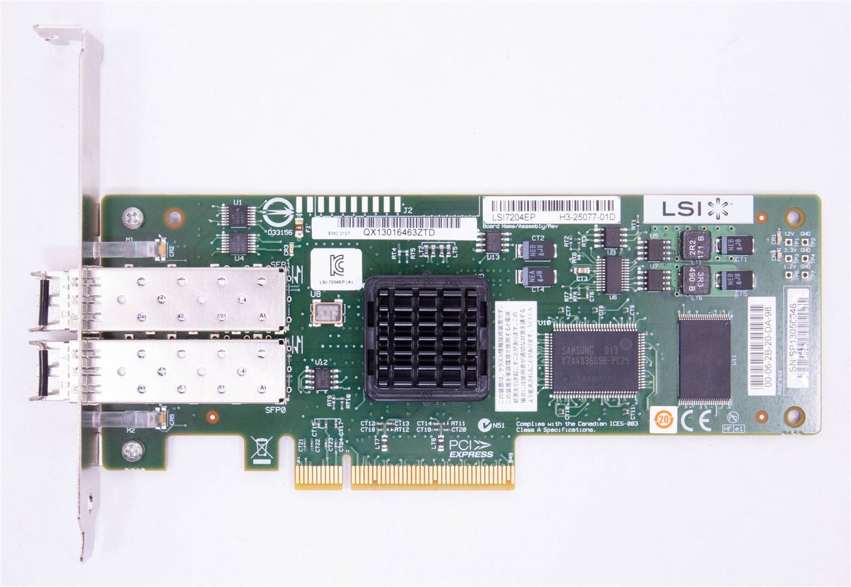 Genuine Apple mac pro LSI Dual 4GB Fiber Fibre Channel PCIe Card LSI7204EP