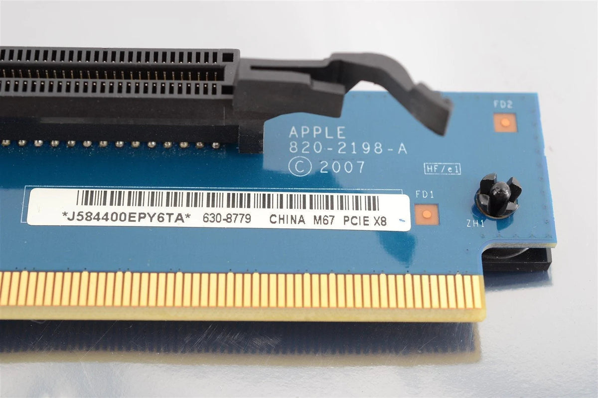 Apple Xserve Intel Early 2008 Riser Card PCIE-8x 922-8452 820-2198 630-8779