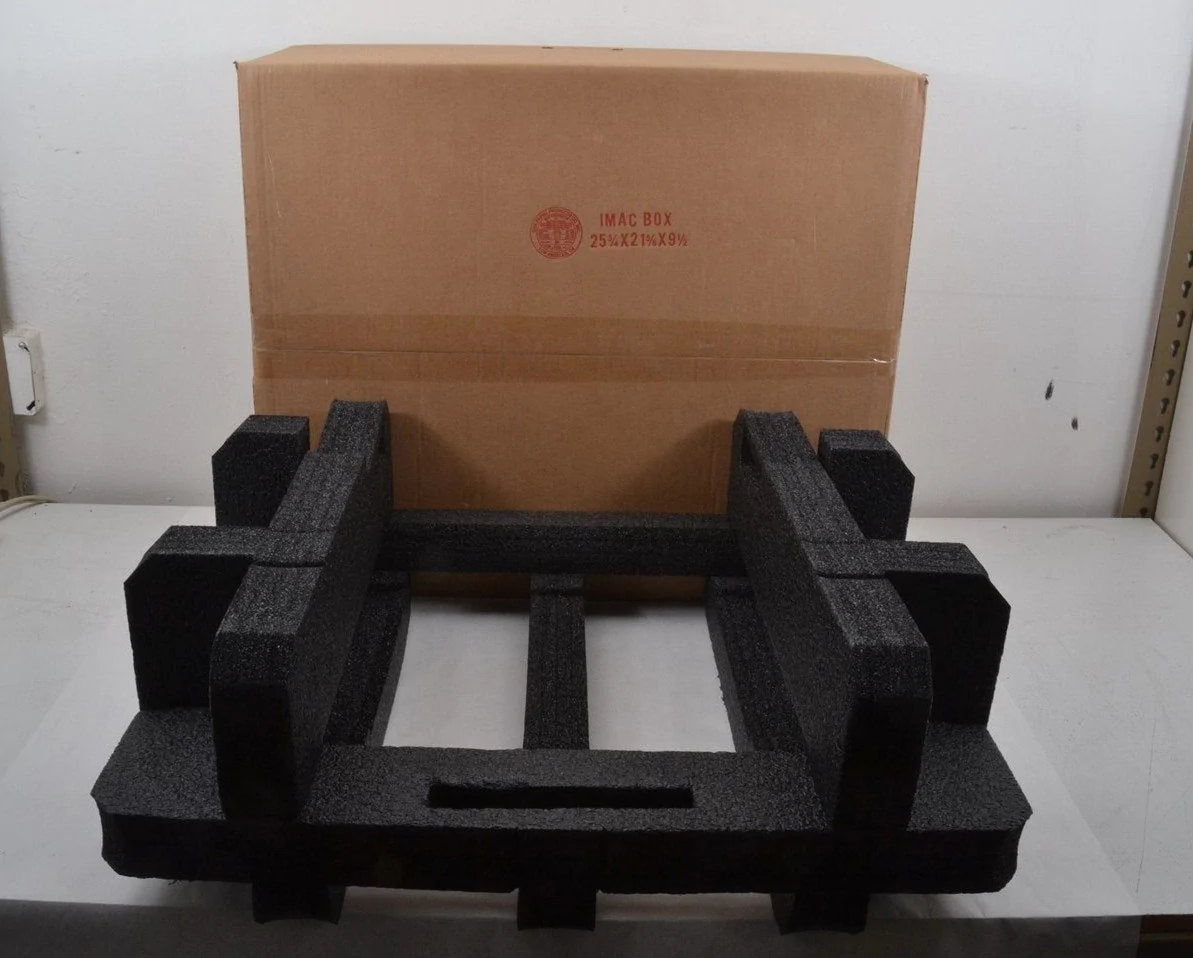 iMac A1312 27" Plain Double Wall Brown Packing Shipping Box W/ Full Foam Insert