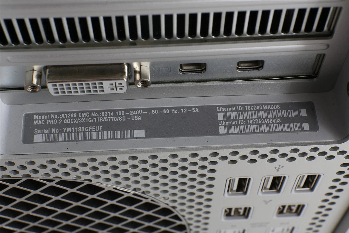 Mac Pro 2010 5,1 MC250LL/A 2.4GHz 6-Core E5645 Westmere ATI Radeon HD 5770