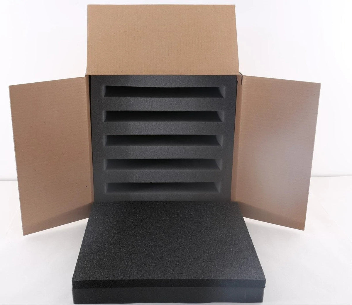 13 inch laptop shipping box with Foam inserts - Holds Multiple Computers up to 5