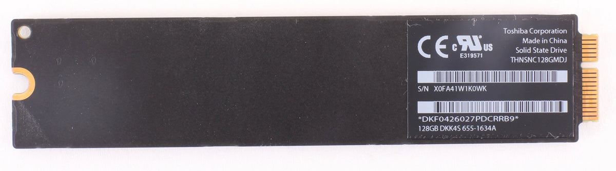 128GB SSD Toshiba THNSNC128GMDJ - APPLE MACBOOK AIR Late 2010 -MID 2011 655-1634