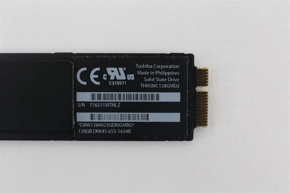 128GB SSD Toshiba THNSNC128GMDJ - APPLE MACBOOK AIR Late 2010 -MID 2011 655-1634