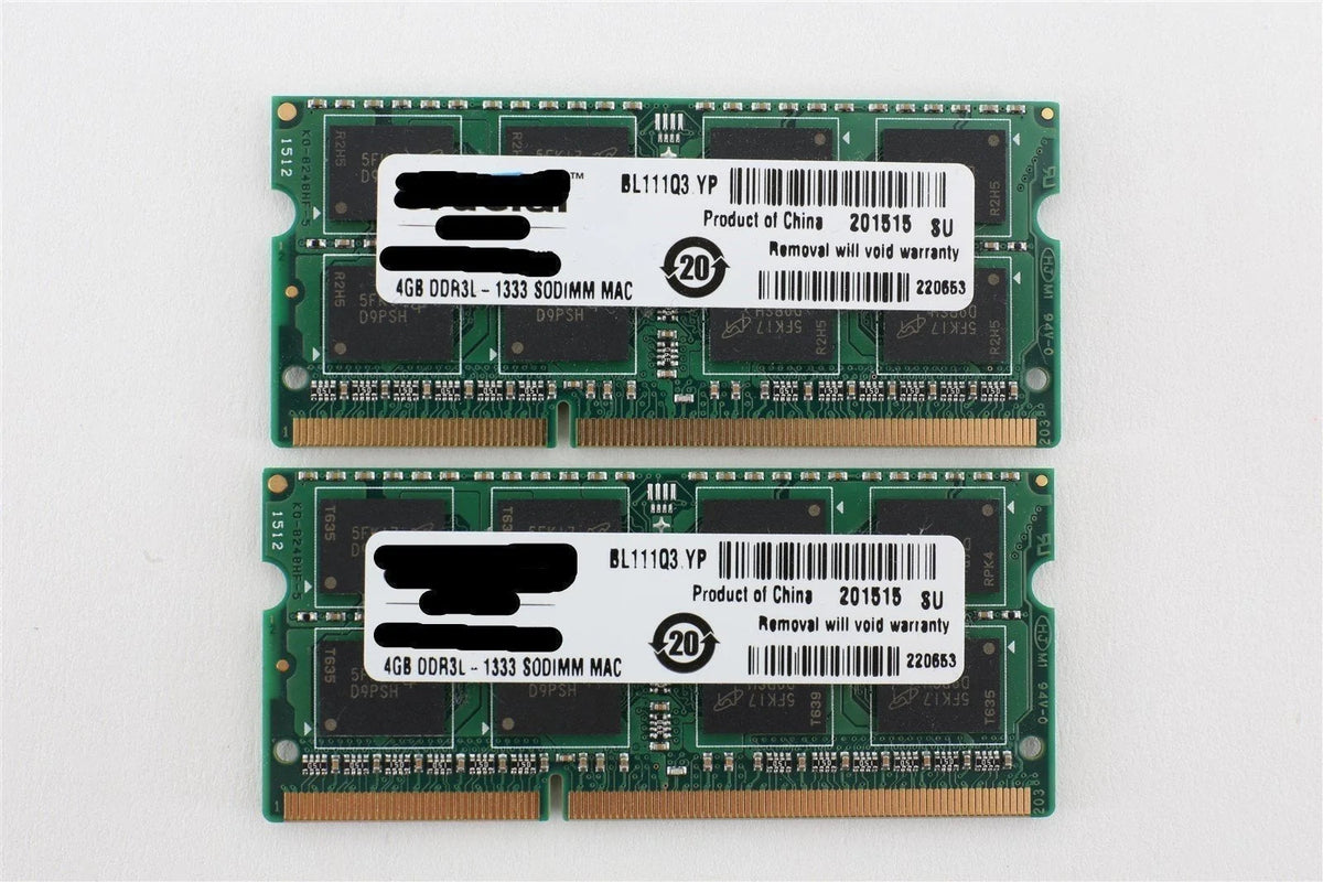 Apple Compatible Various Brands 8GB (2x4GB) DDR3 1333 MHz PC3-10600 Sodimm RAM
