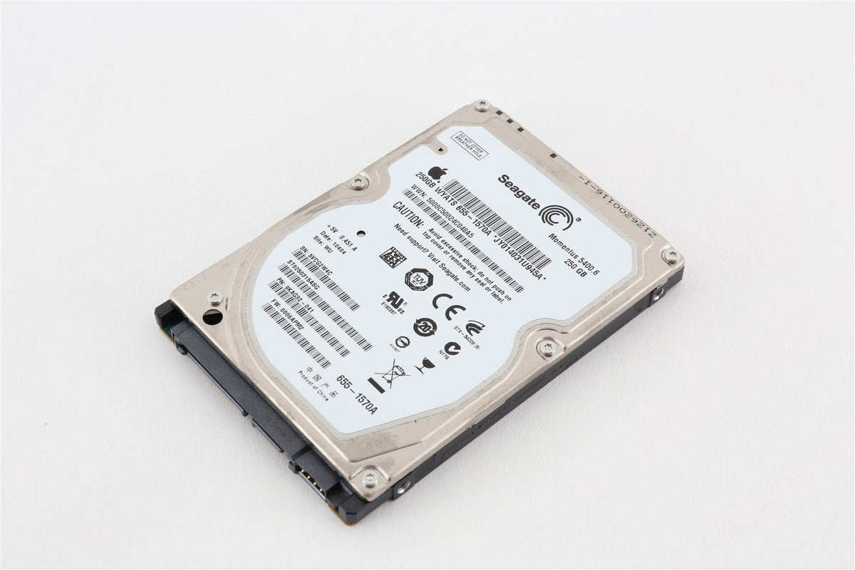 Apple OEM Seagate Momentus 5400 2.5" Hard Drive HDD ST9250315ASG 250GB 655-1570