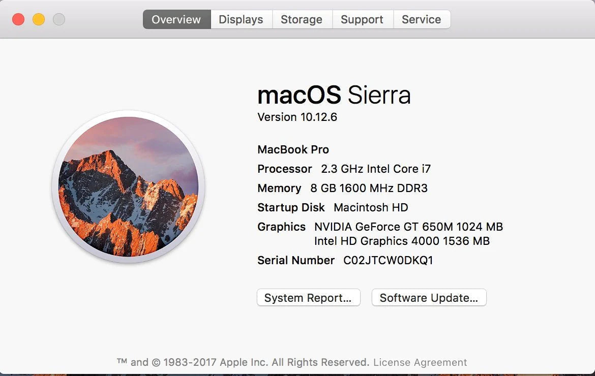 Apple MacBook Pro 15" Retina 2.3GHz 8GB Ram Logic Board 2012 661-6481 820-3332