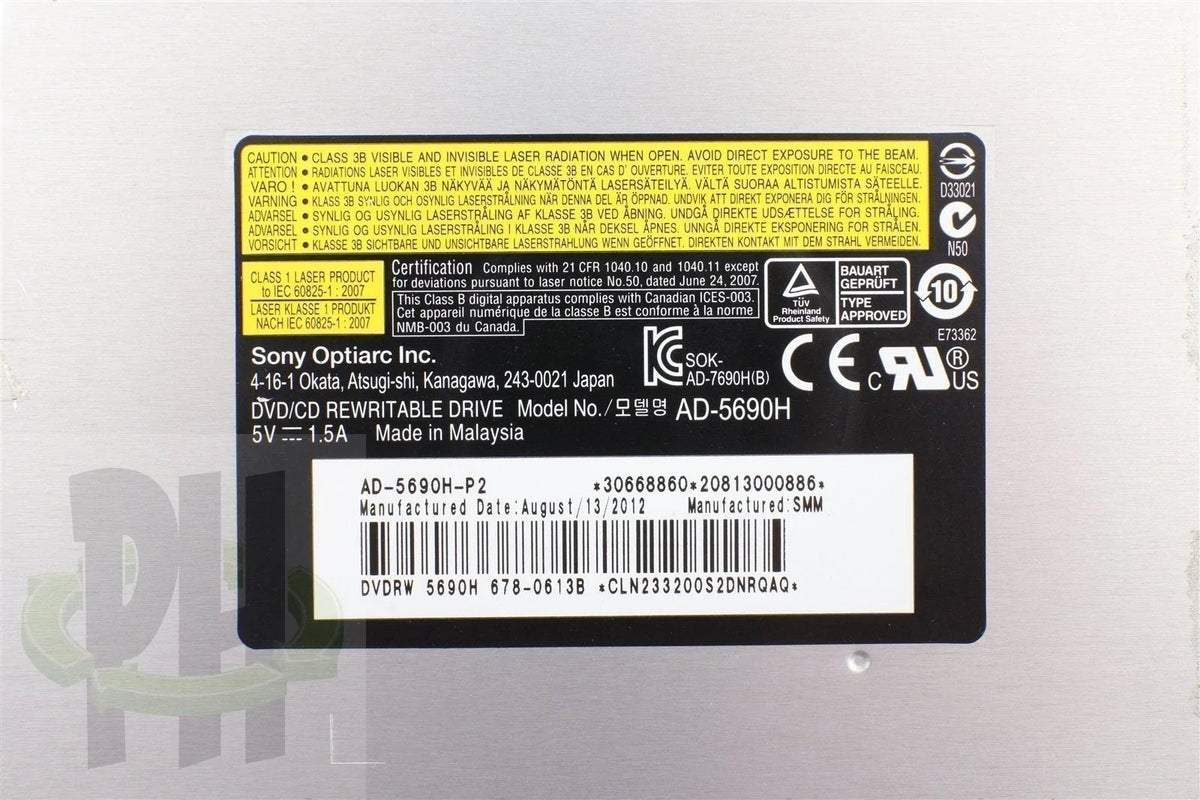 Apple iMac 21.5&quot; A1311 Mid 2011 Sony AD-5690H Superdrive 678-0613
