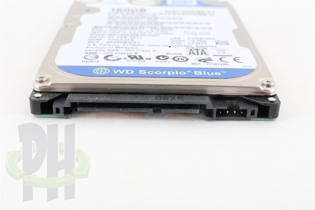 Western Digital WD Scorpio Blue 2.5" 160GB 5400 RPM Hard Drive HDD - WD1600BEVT