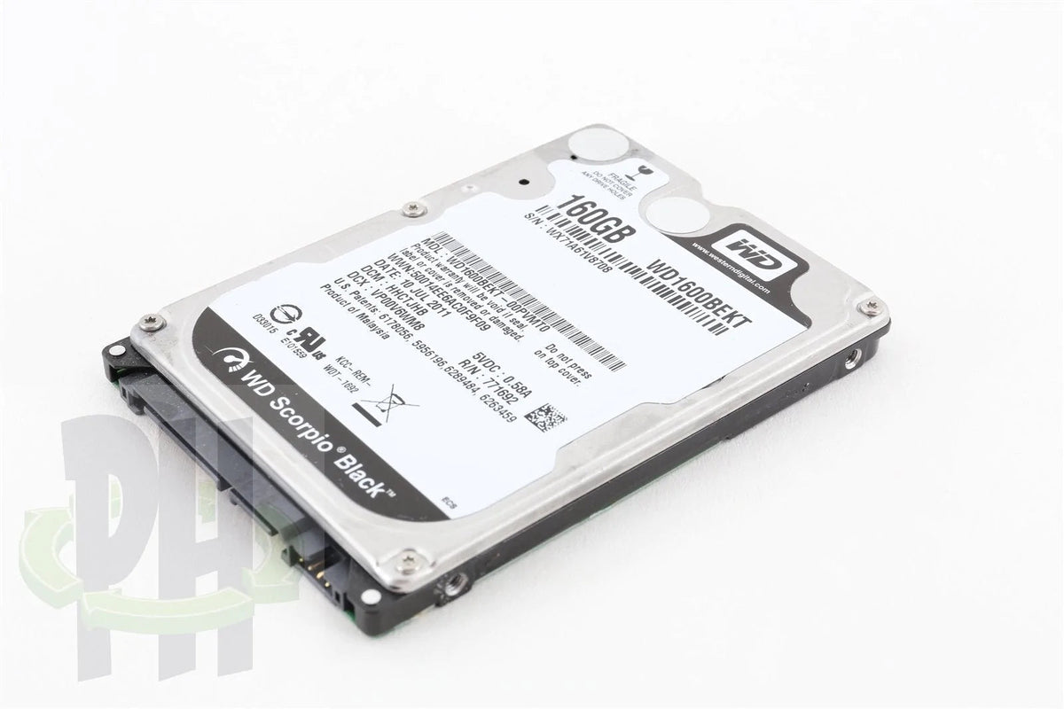Western Digital WD Scorpio Black 2.5" 160GB 7200 RPM Hard Drive HDD - WD1600BEKT