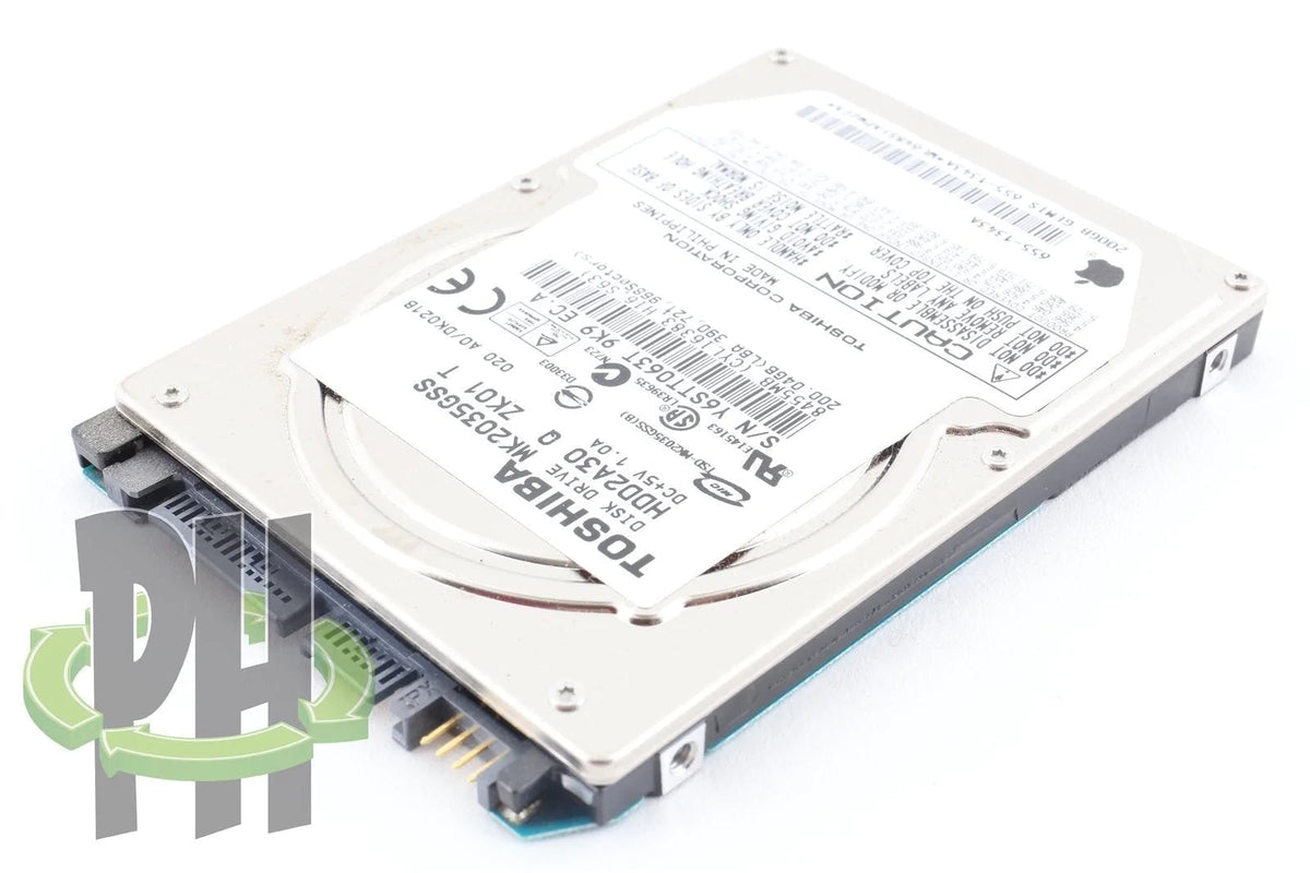 Apple OEM Toshiba 2.5" Hard Drive MK2035GSS 200GB 655-1343