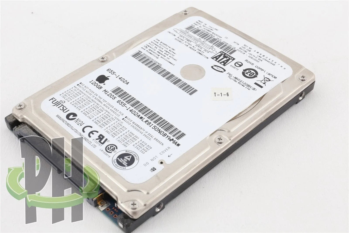 Apple OEM Fujitsu 2.5" Hard Drive MHY2120BH 120GB 655-1402