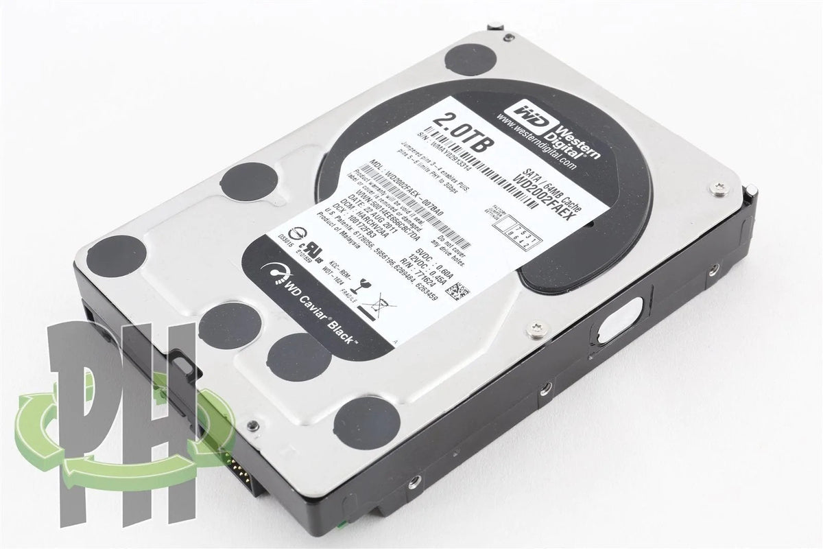 WD WD2002FAEX 2 TB SATA 64MB 7200RPM Caviar Black Formatted for Apple