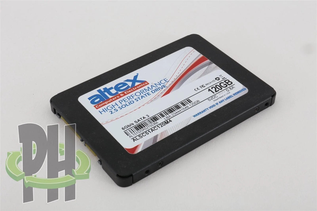 Altex 2.5" ALSC51AC120M4 120GB  SSD Hard Drive Formatted For Apple Mac OSX