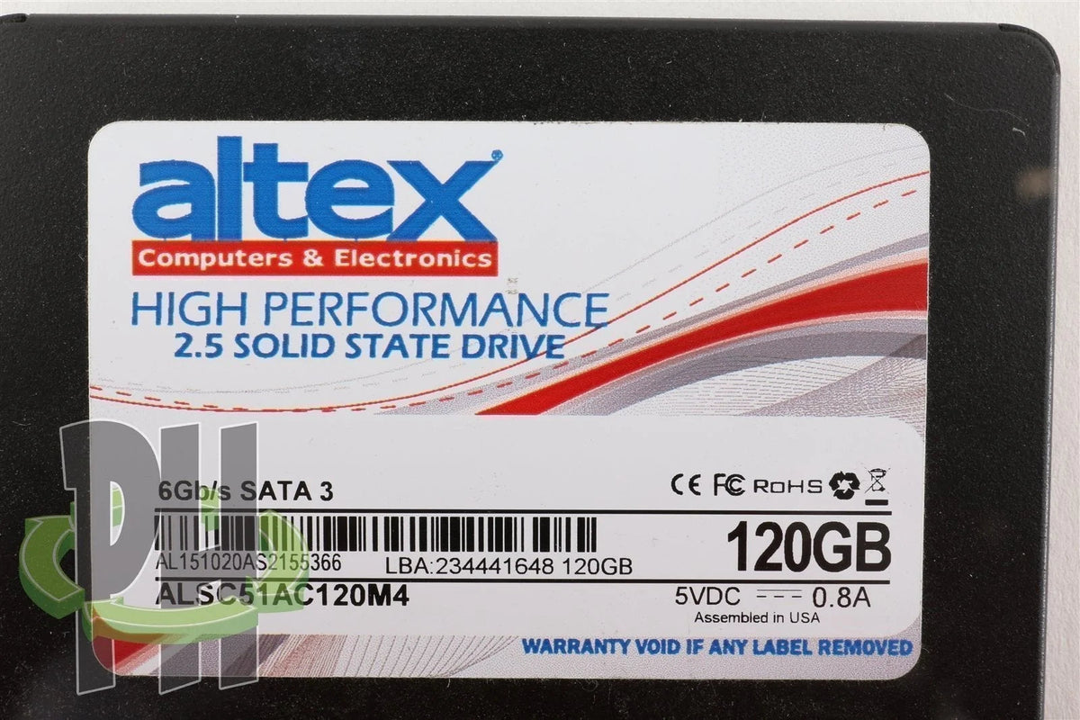 Altex 2.5&quot; ALSC51AC120M4 120GB  SSD Hard Drive Formatted For Apple Mac OSX