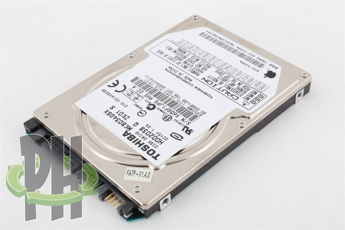 Apple OEM Toshiba 2.5" Hard Drive MK8034GSX 80GB 655-1339
