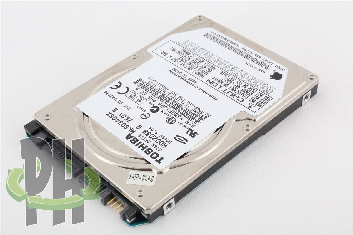 Apple OEM Toshiba 2.5" Hard Drive MK8034GSX 80GB 655-1339