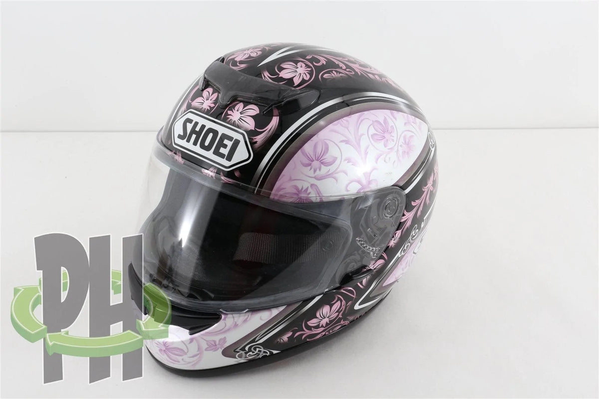 Shoei ZZZ TZ-R Vogue Helmet Size Medium Colors Pink Black Purple Flowers Vines