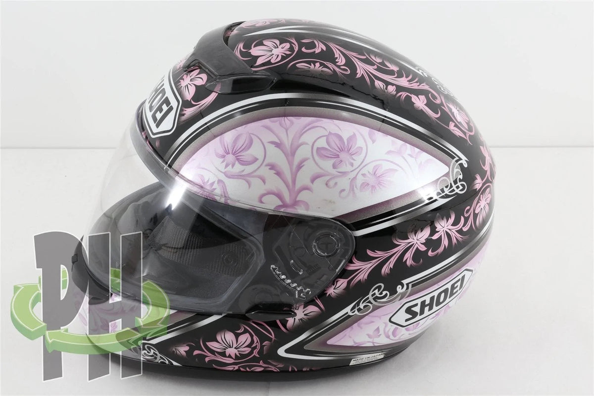 Shoei ZZZ TZ-R Vogue Helmet Size Medium Colors Pink Black Purple Flowers Vines