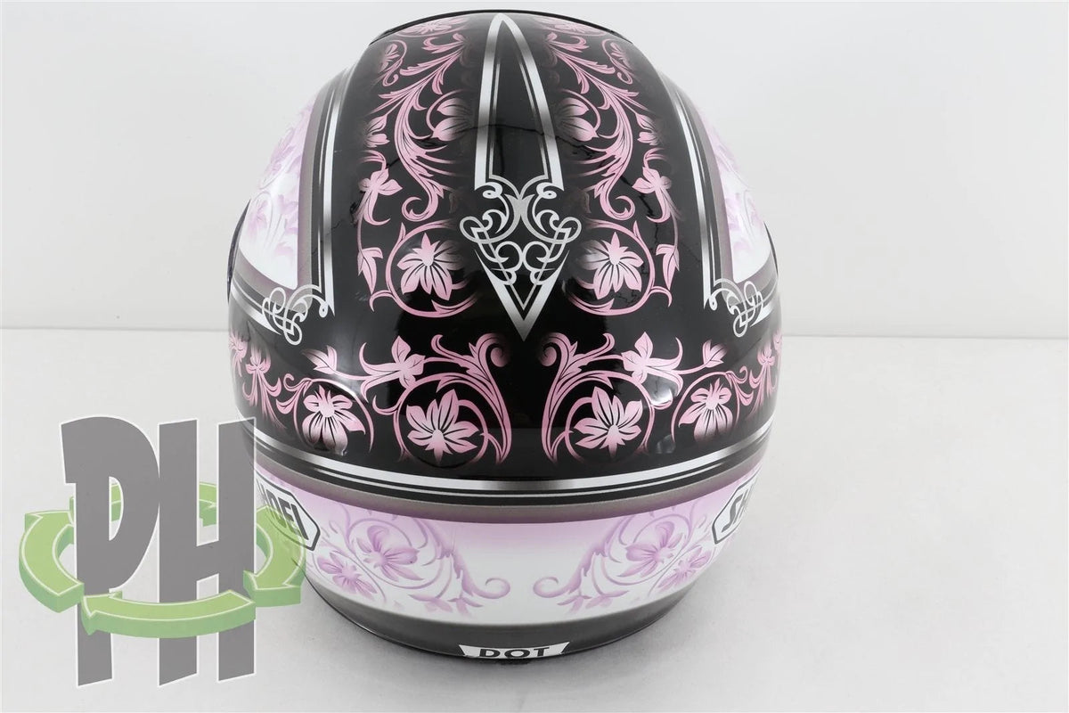 Shoei ZZZ TZ-R Vogue Helmet Size Medium Colors Pink Black Purple Flowers Vines
