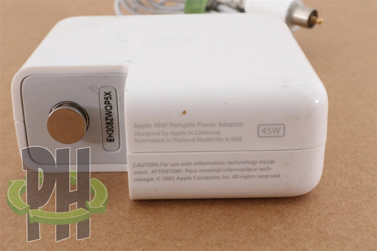 Apple iBook G3 G4 PowerBook 45 watt power supply - Long wall cord