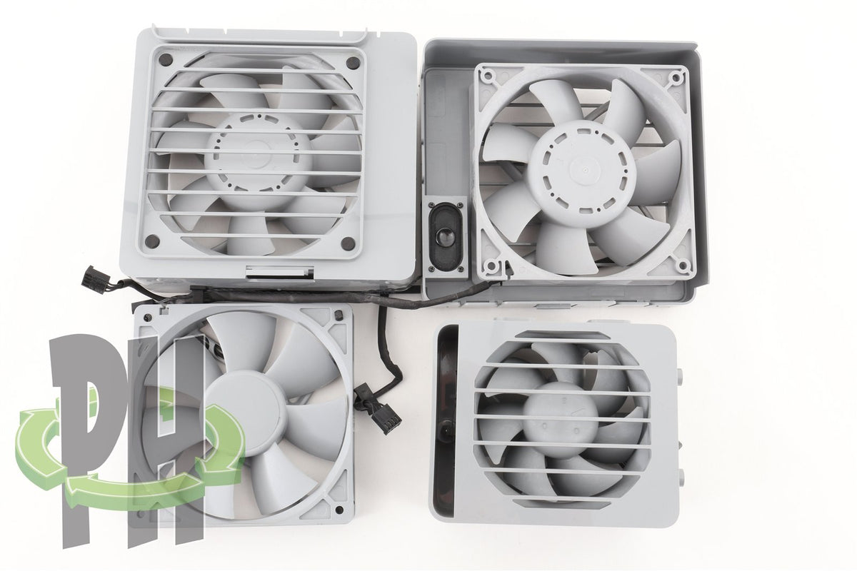Apple Mac Pro 2009-2012 -Set of 4 fans- PCI, PSU, Front CPU W/ Speaker Rear CPU