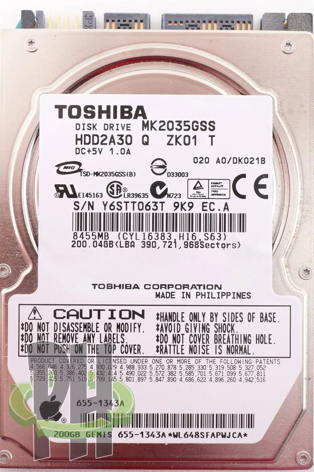 Wholesale Lot of 10 2.5&quot; 40 GB 5400 rpm Hard Drives Various Models and Brands