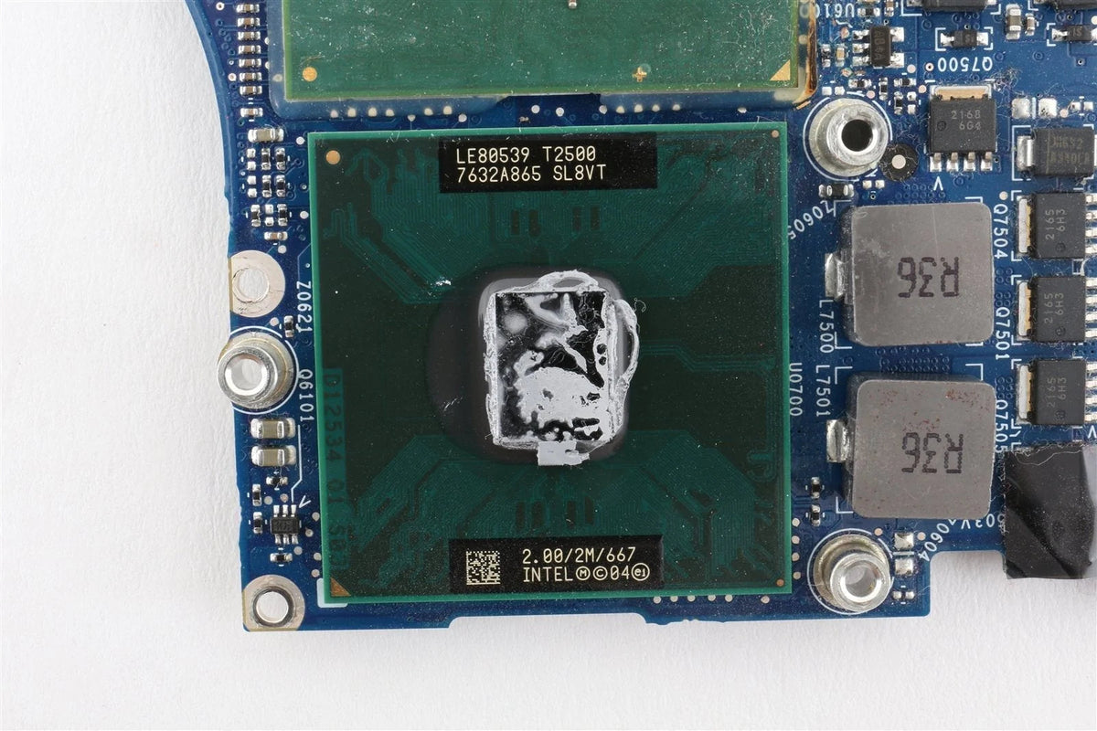 APPLE 13&quot; A1181 MACBOOK MA255LL/A 2.0GHz Core Duo Logic Board T2500 820-1889-A