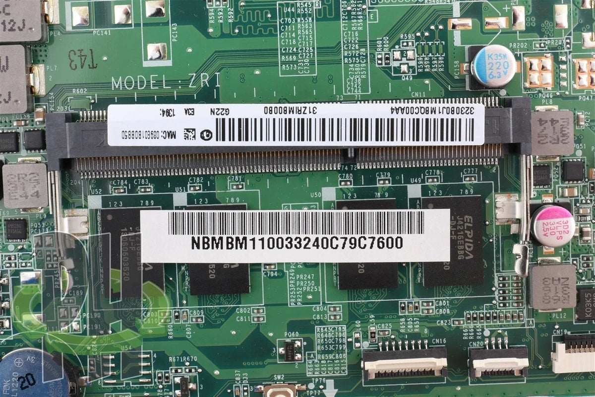 MOTHERBOARD MAINBOARD Logic Board -Pulled From 15.6" ASPIRE V5-552P-7412 W/Touch