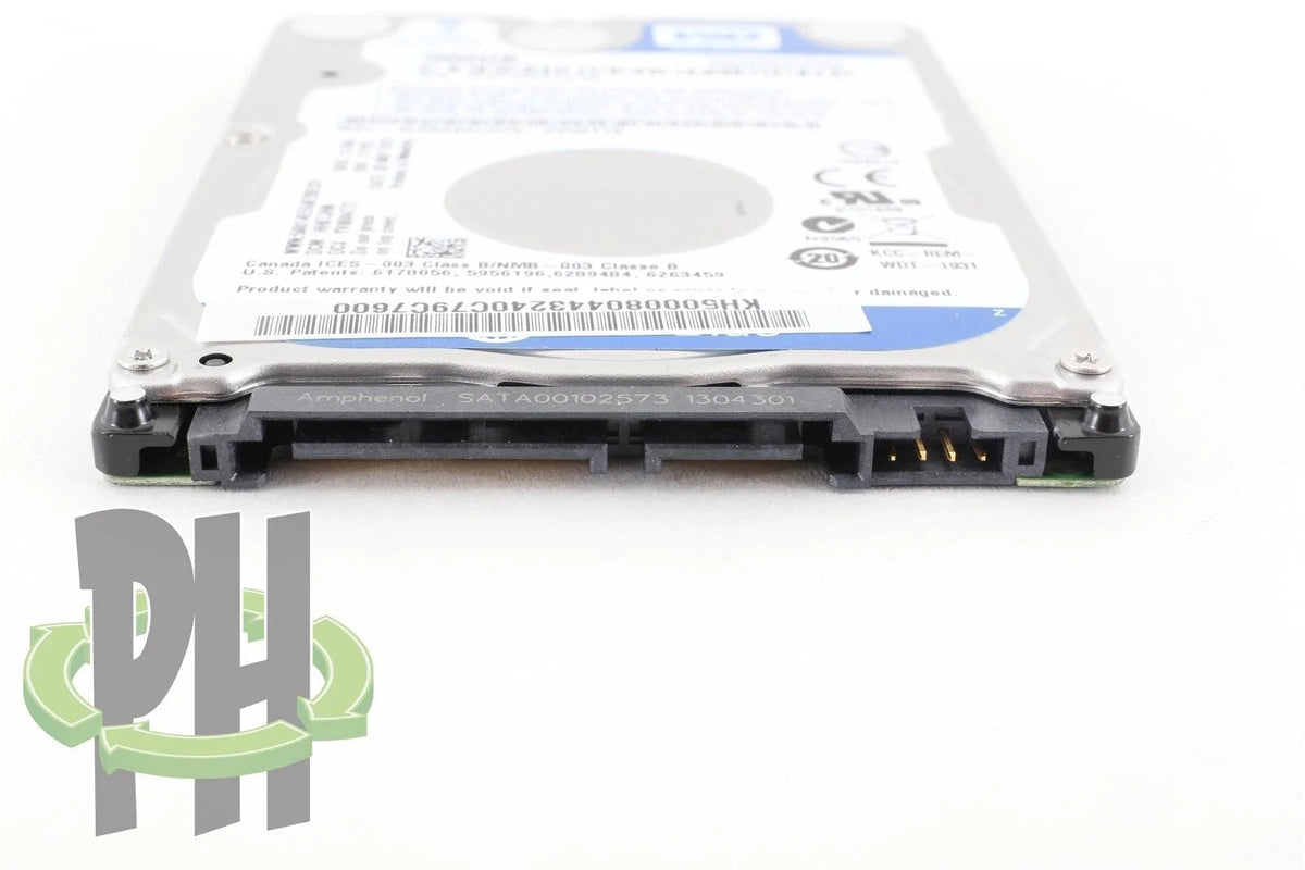 WD Blue 2.5" - 7mm height - 500GB - 5400 RPM - Hard Drive HDD - WD5000LPVX