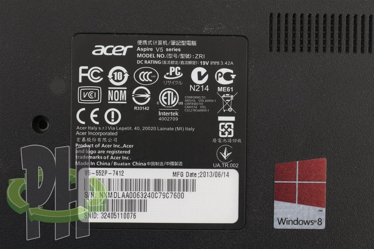 Bottom Case Cover Feet for ACER Aspire 15.6" V5-552P-7412 Laptop