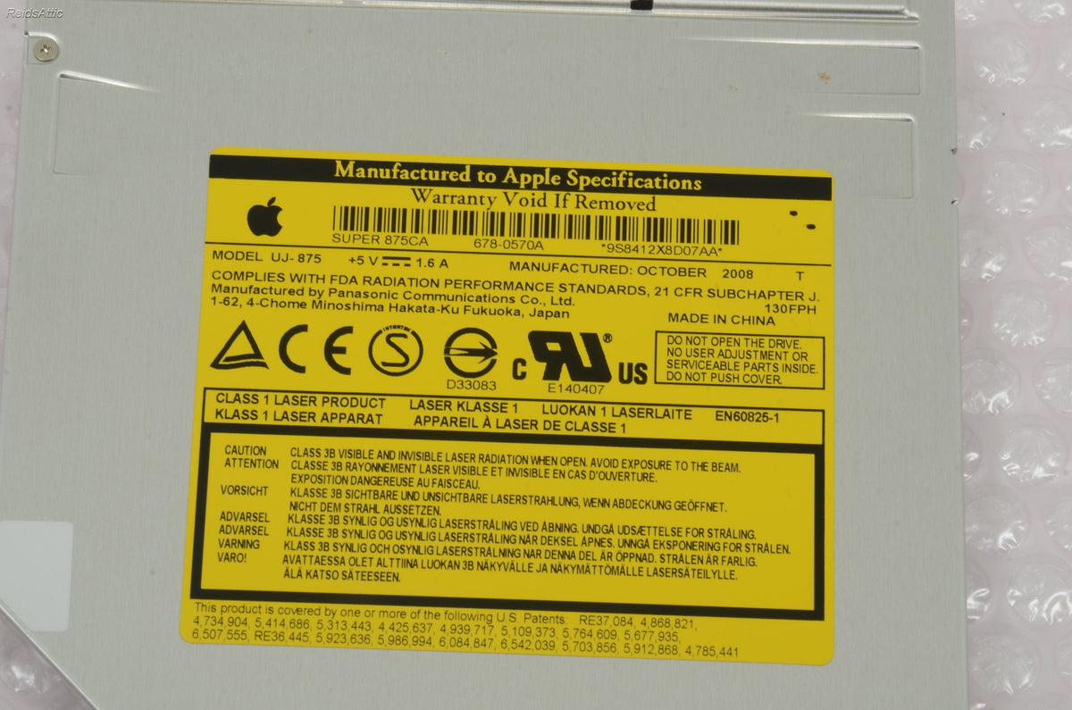 Wholesale Lot of 16 - Apple iMac DVD-R/CD-RW Super Drive UJ-875 678-0570