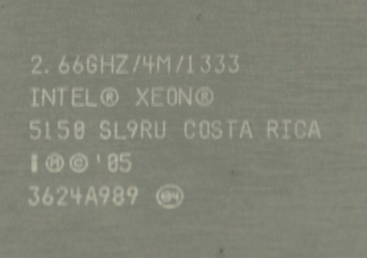 Bulk lot of 10 - Intel Xeon 2.66GHz/1333/4M Dual Core E5150 CPU SL9RU