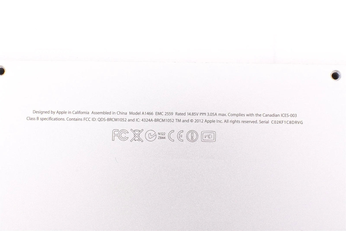 Apple 13" MacBook Air A1466 Mid 2012 - Case Bottom Cover feet - 604-2974