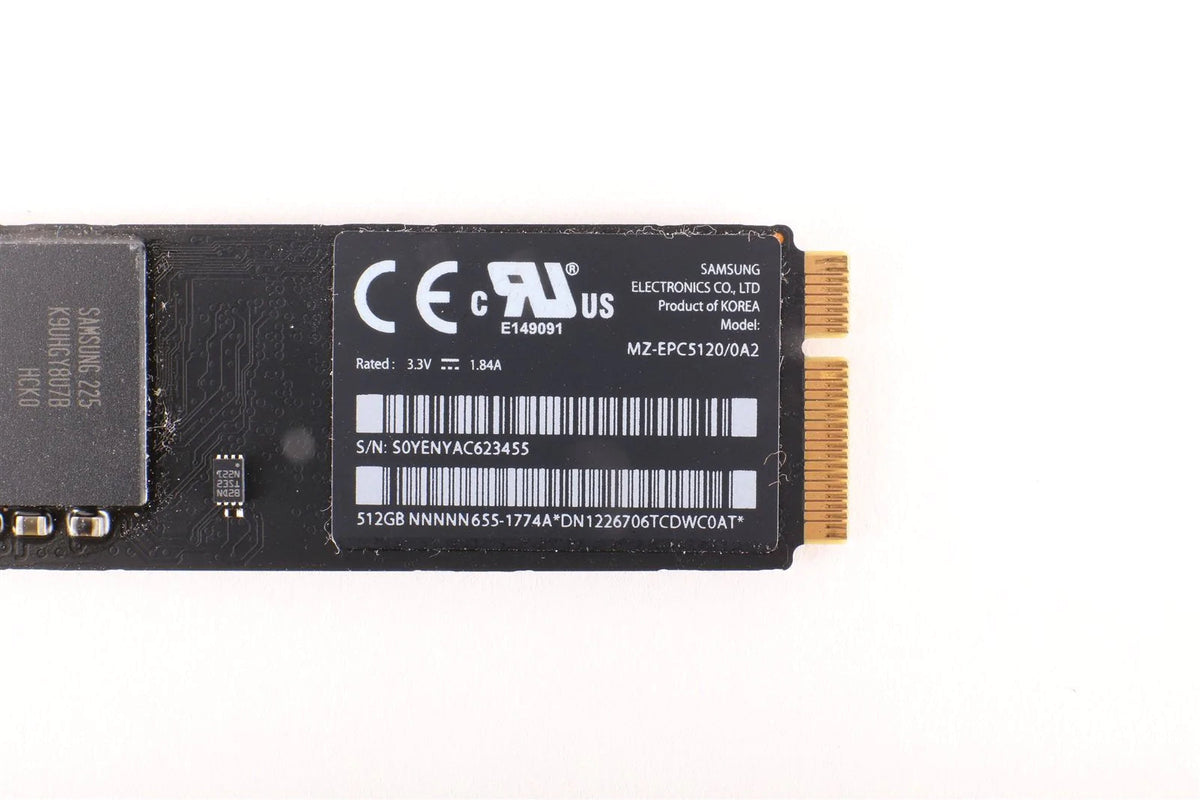 512GB SSD Samsung MZ-EPC5120 FOR APPLE MACBOOK AIR MID 2012 A1466 655-1774