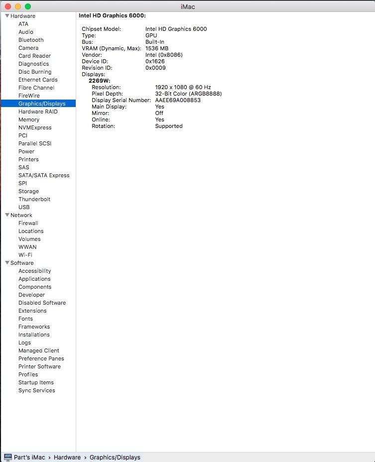 iMac 21.5" A1418 Late 2015 Logic Board 1.6 GHz Core i5 8 GB Ram *No PCIe Slot*