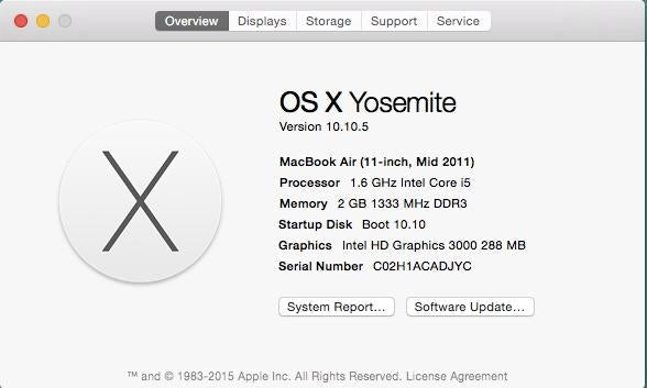 11" MacBook Air Mid 2011 A1370 MC968LL/A Logic Board 1.6Ghz 2GB Ram 820-2855